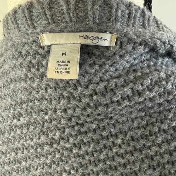 Halogen Gray Longline Snap-Button Cardigan Women's size Medium - Picture 9 of 10